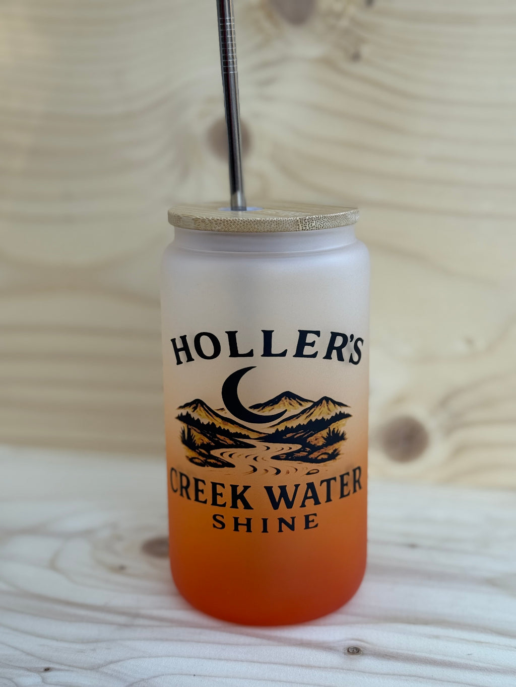 “Holler’s Creek Water Shine” ombré glass