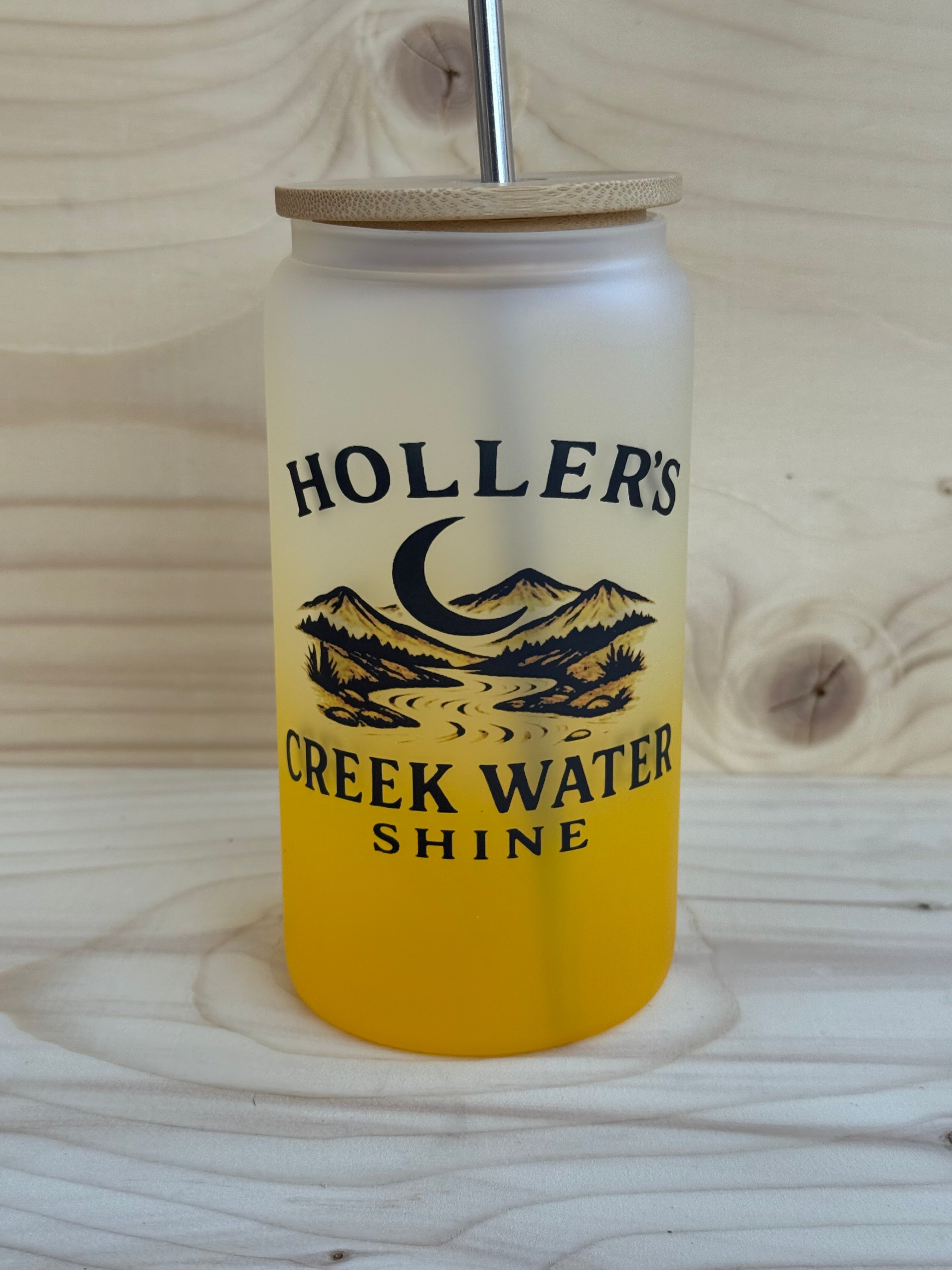 “Holler’s Creek Water Shine” ombré glass