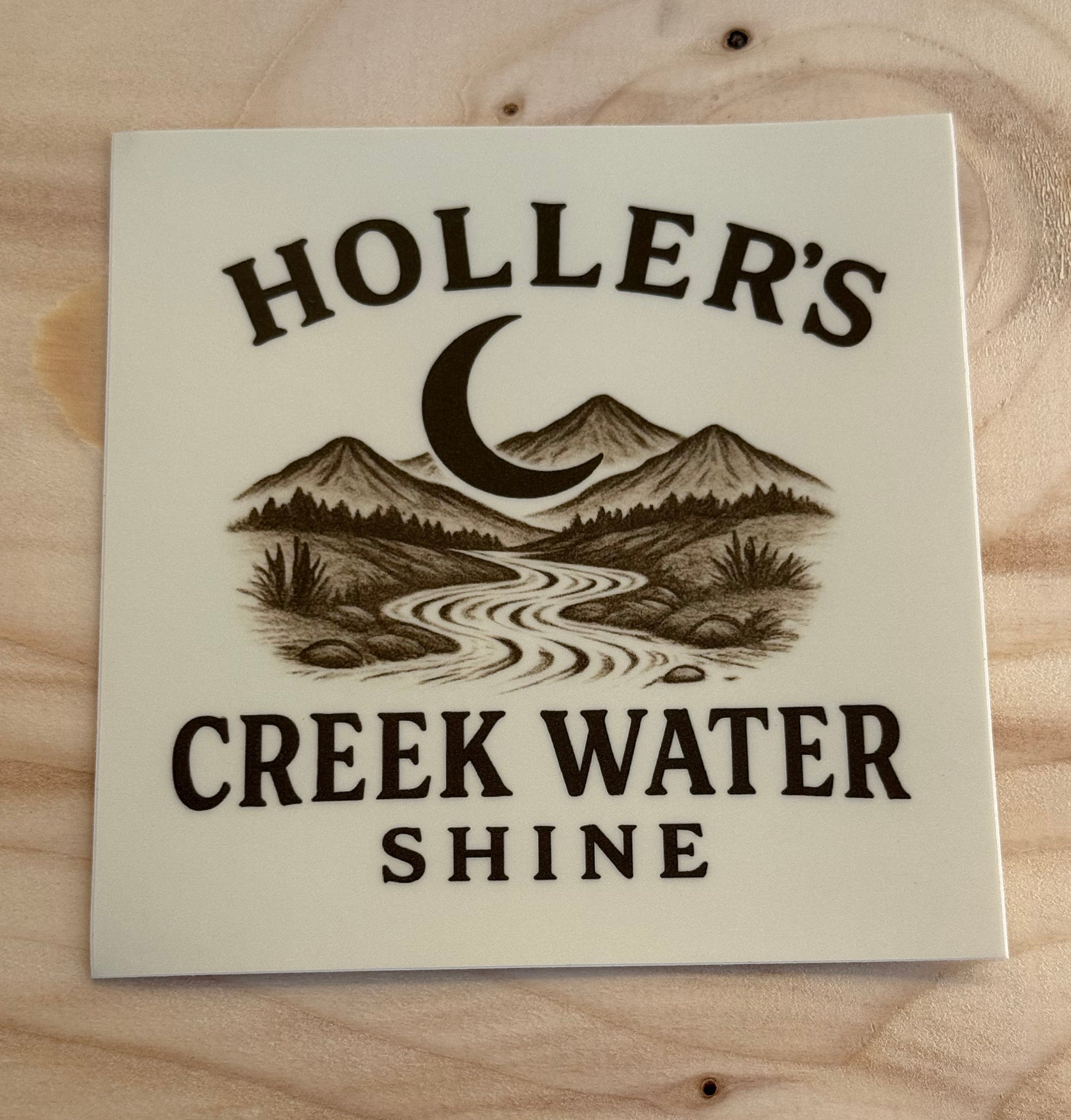 Original Holler’s Creek Water Shine Logo Sticker