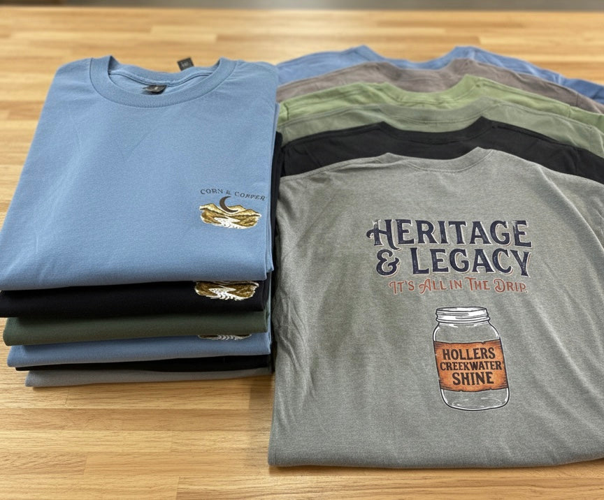Corn & Copper shirts