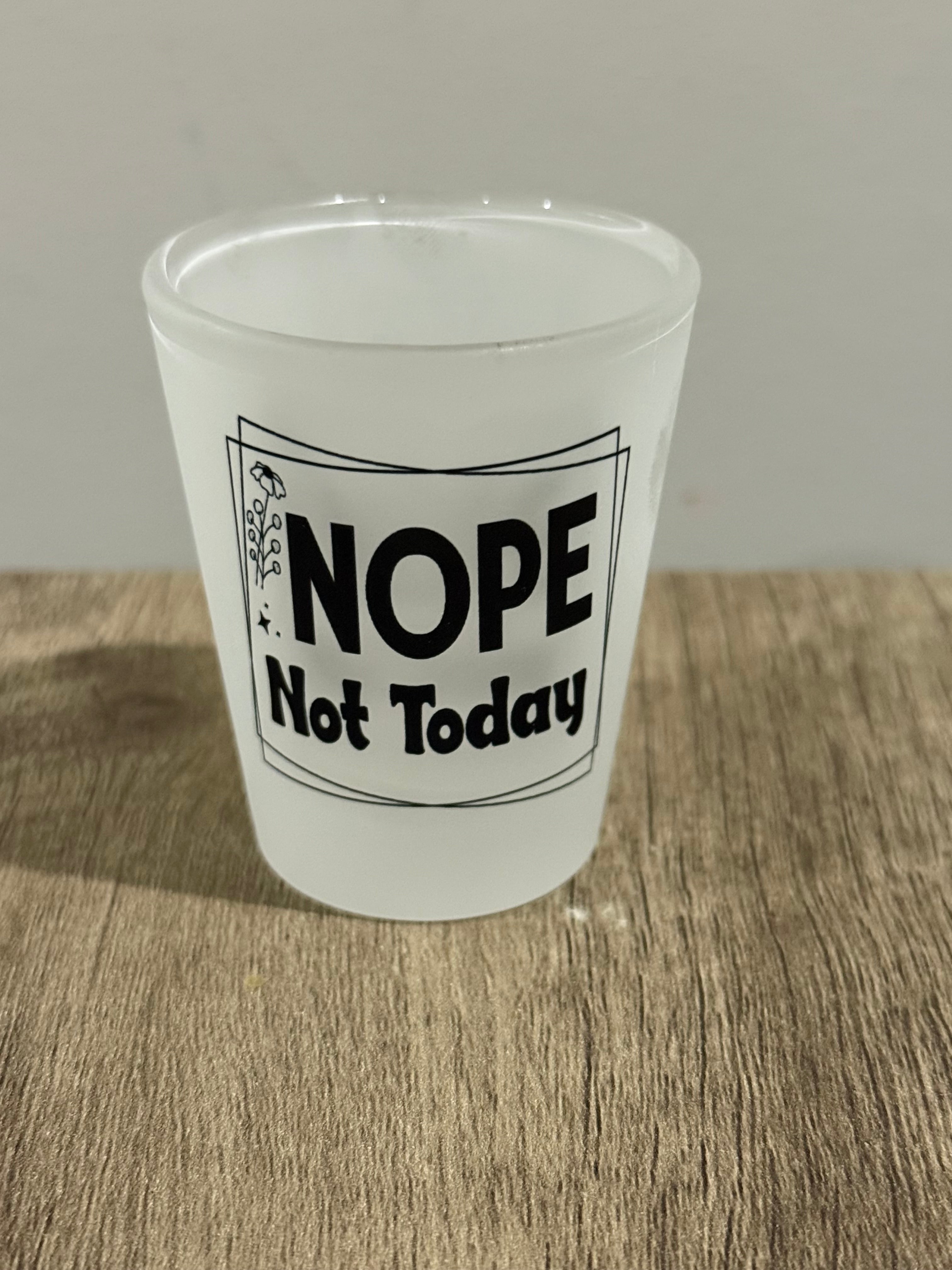 Frosted shot glasses