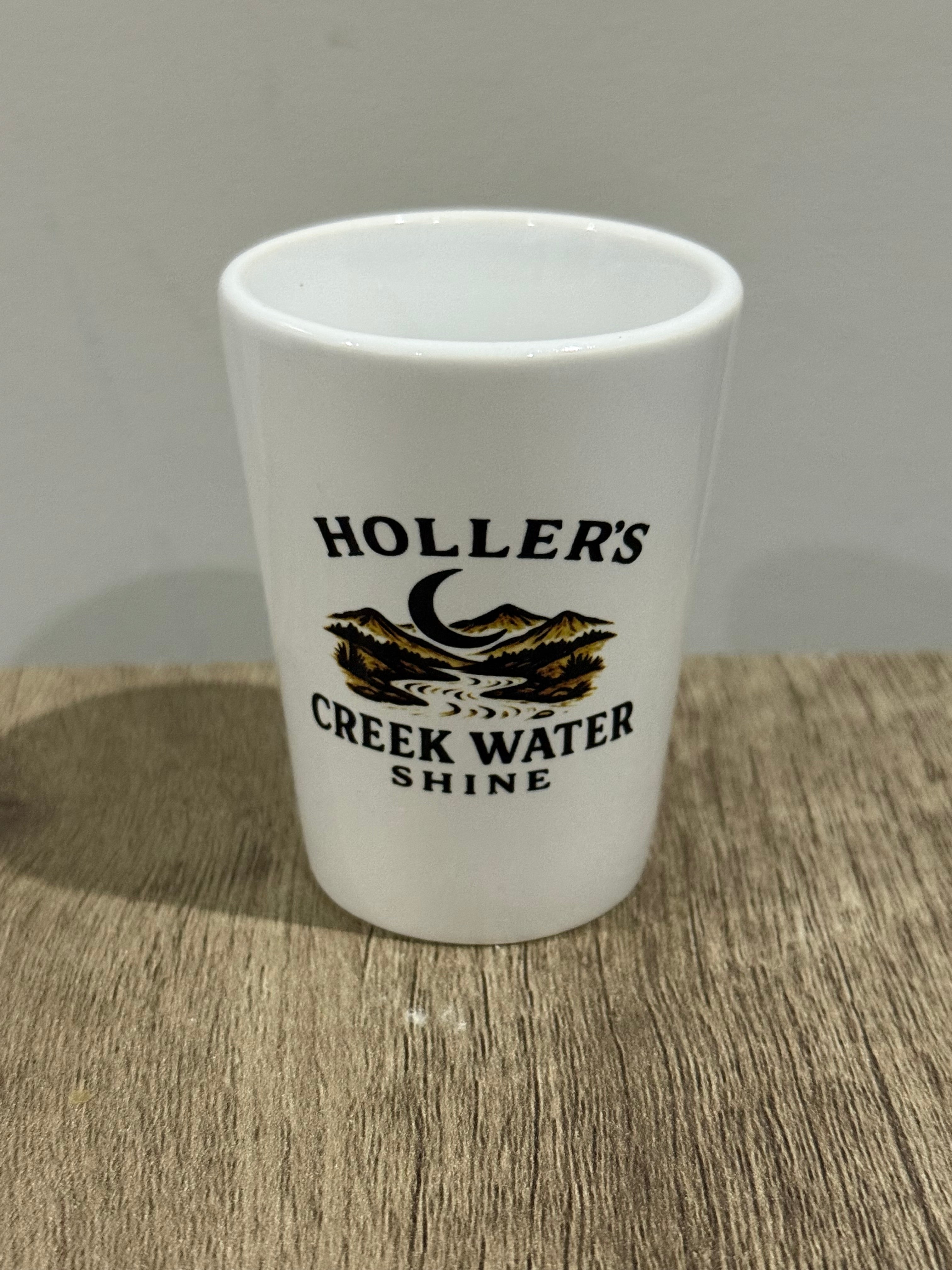 Holler’s shot glass