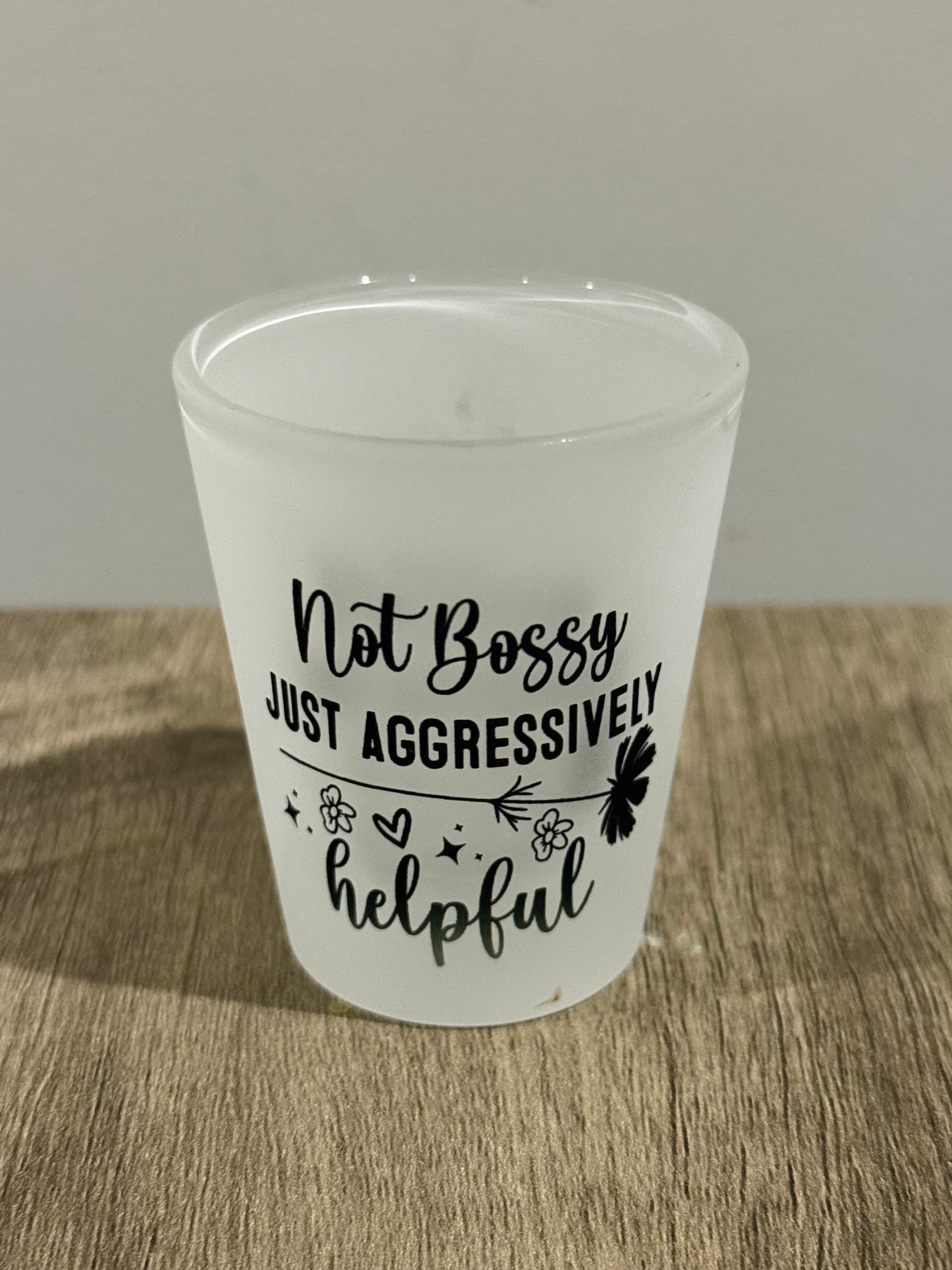 Frosted shot glasses