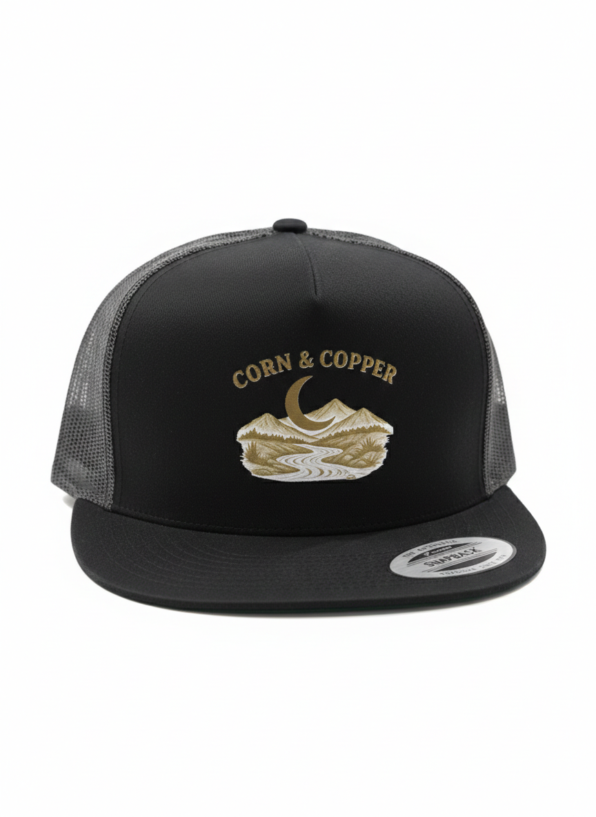 Corn & Copper flat bills
